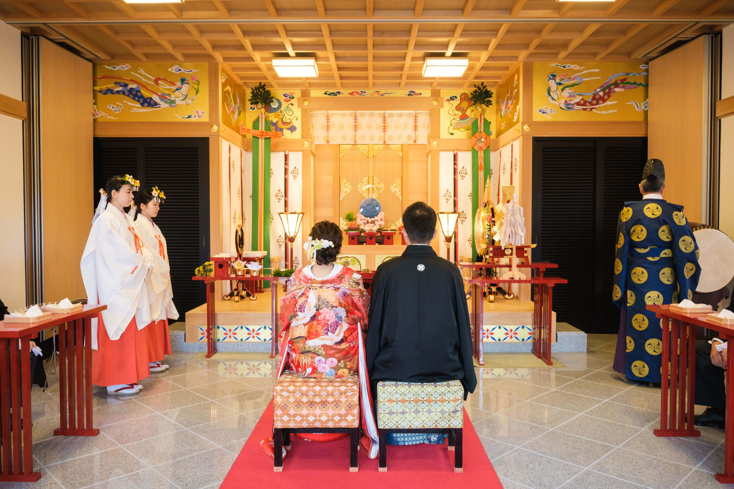 西野神社で神前挙式